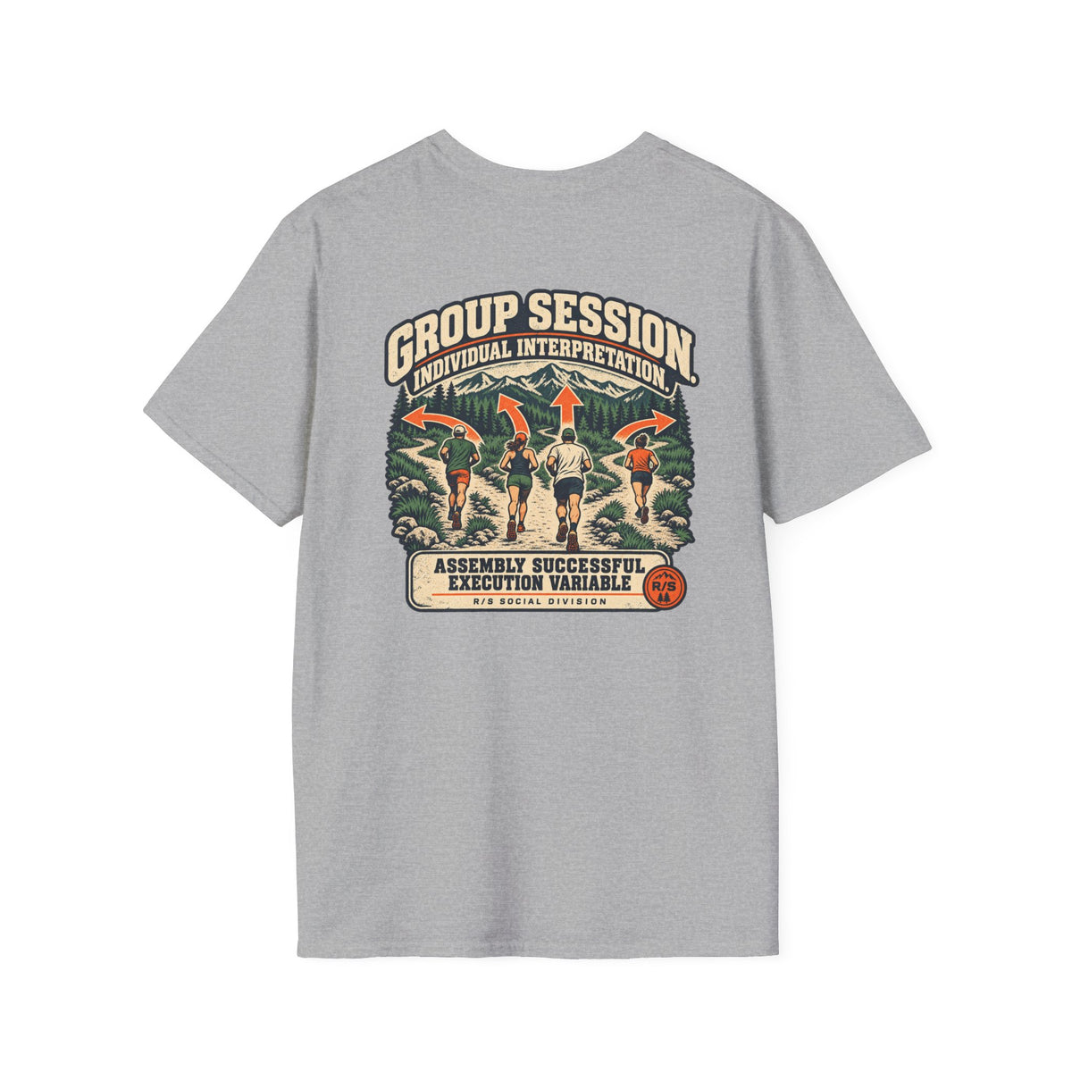 Social Division - Group Session Run T-Shirt — Funny Retro Casual Tee