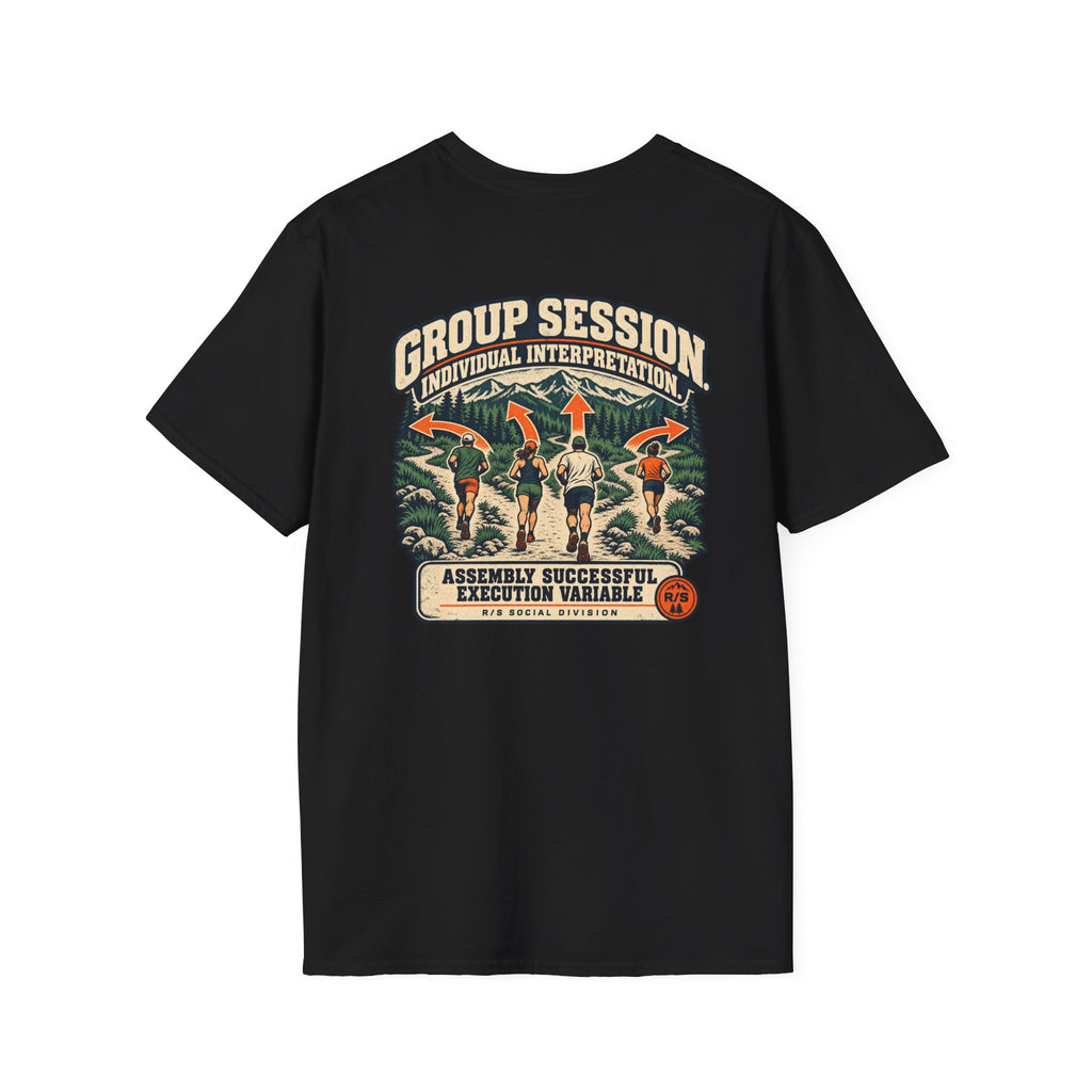 Social Division - Group Session Run T-Shirt — Funny Retro Casual Tee
