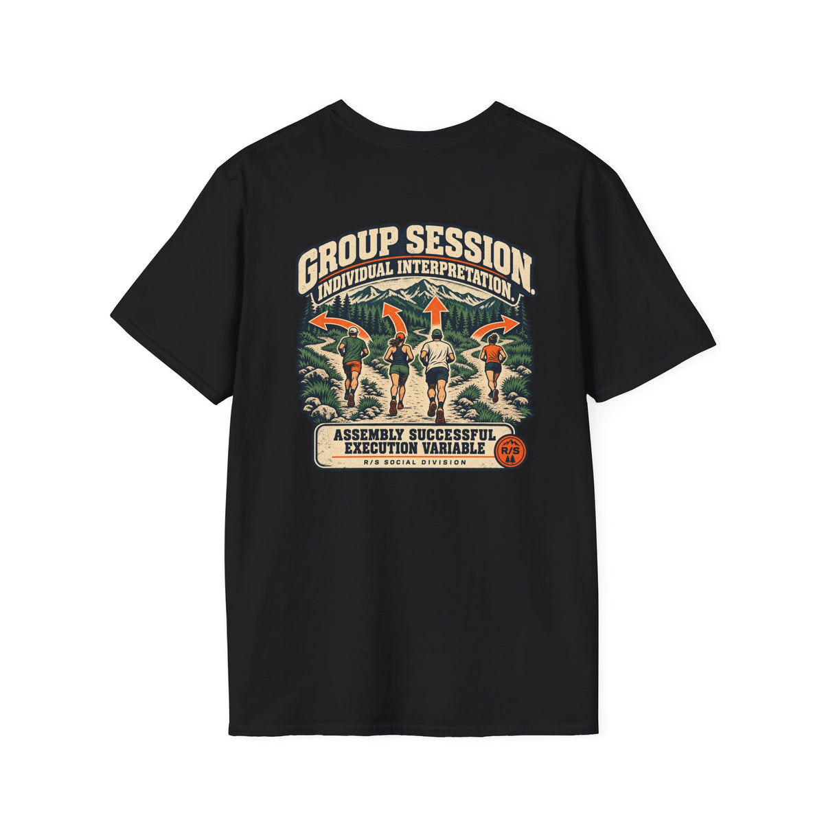 Social Division - Group Session Run T-Shirt — Funny Retro Casual Tee