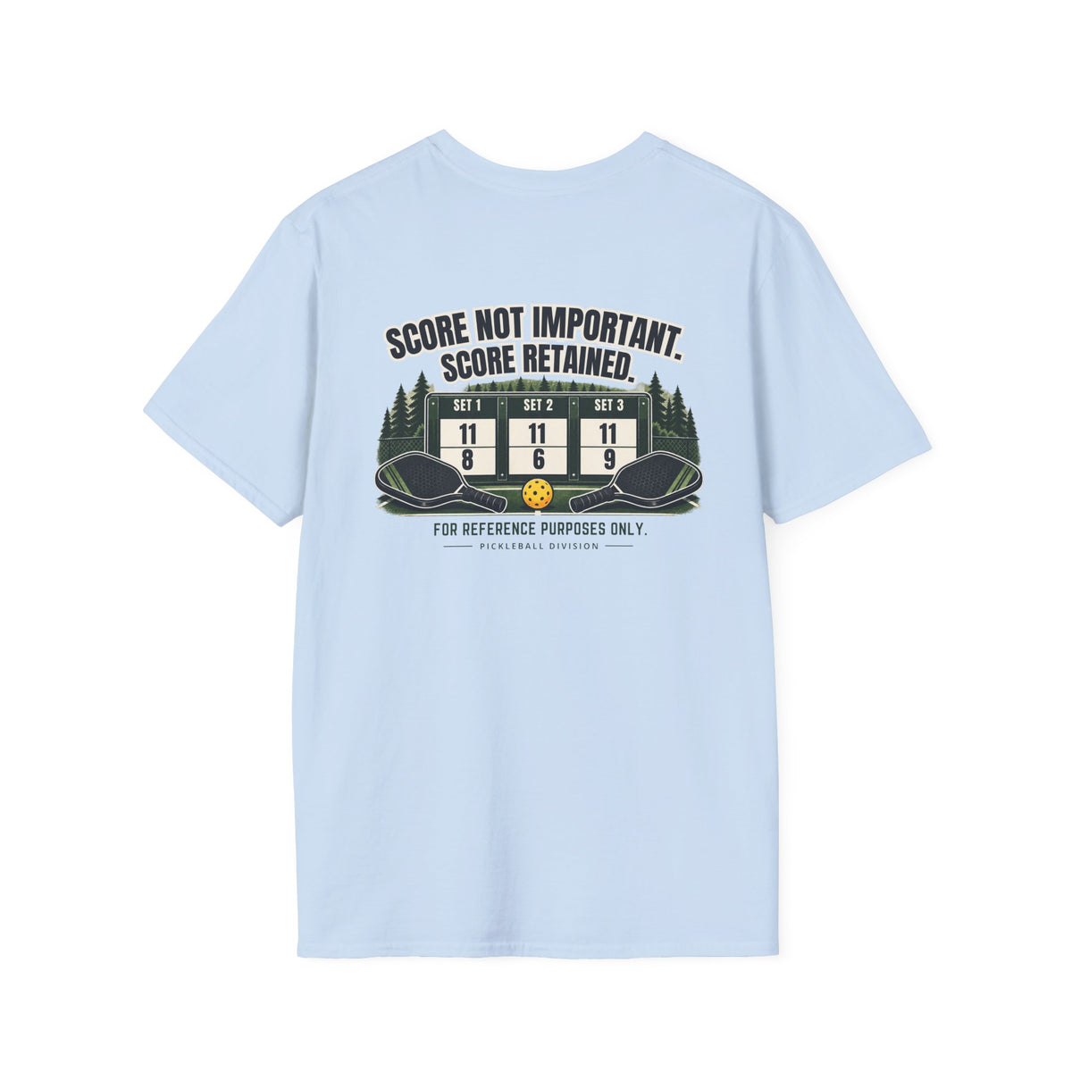Court Division - Score NOT important - But its recorded T-Shirt — Funny Retro Casual Tee