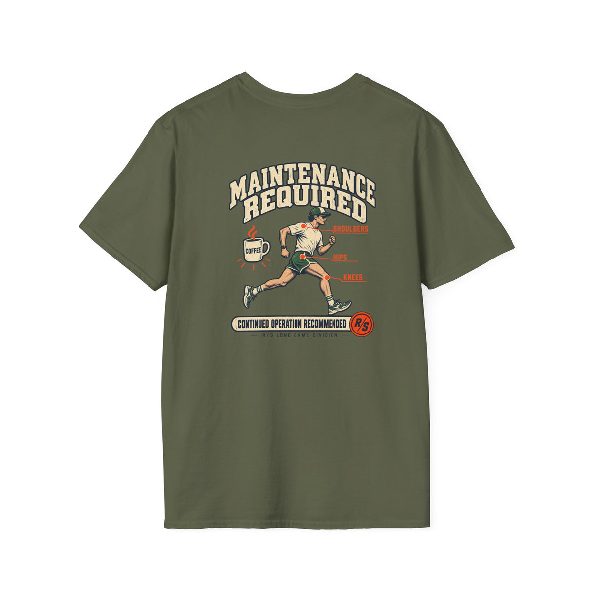 Run Division - Maintenance required T-Shirt — Funny Retro Casual Tee