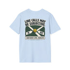 Court Division - Line calls may be subjective T-Shirt — Funny Retro Casual Tee