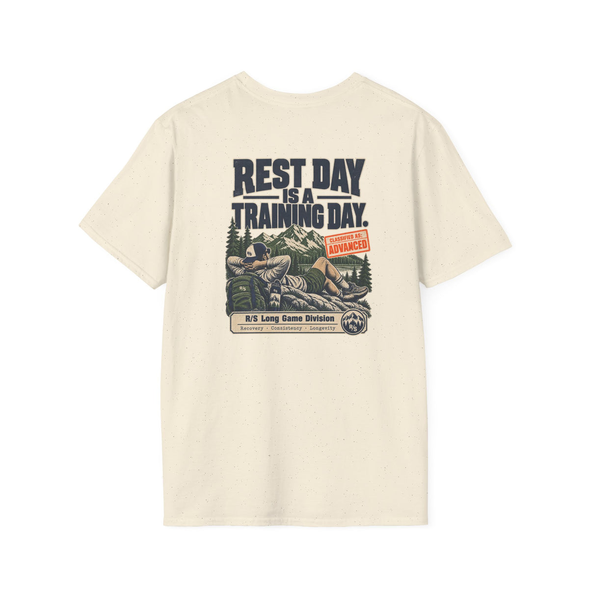 Run Division - Rest day is a training day T-Shirt — Funny Retro Casual Tee