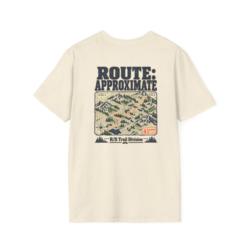 Trail Division - Route: Approimate T-Shirt — Funny Retro Casual Tee