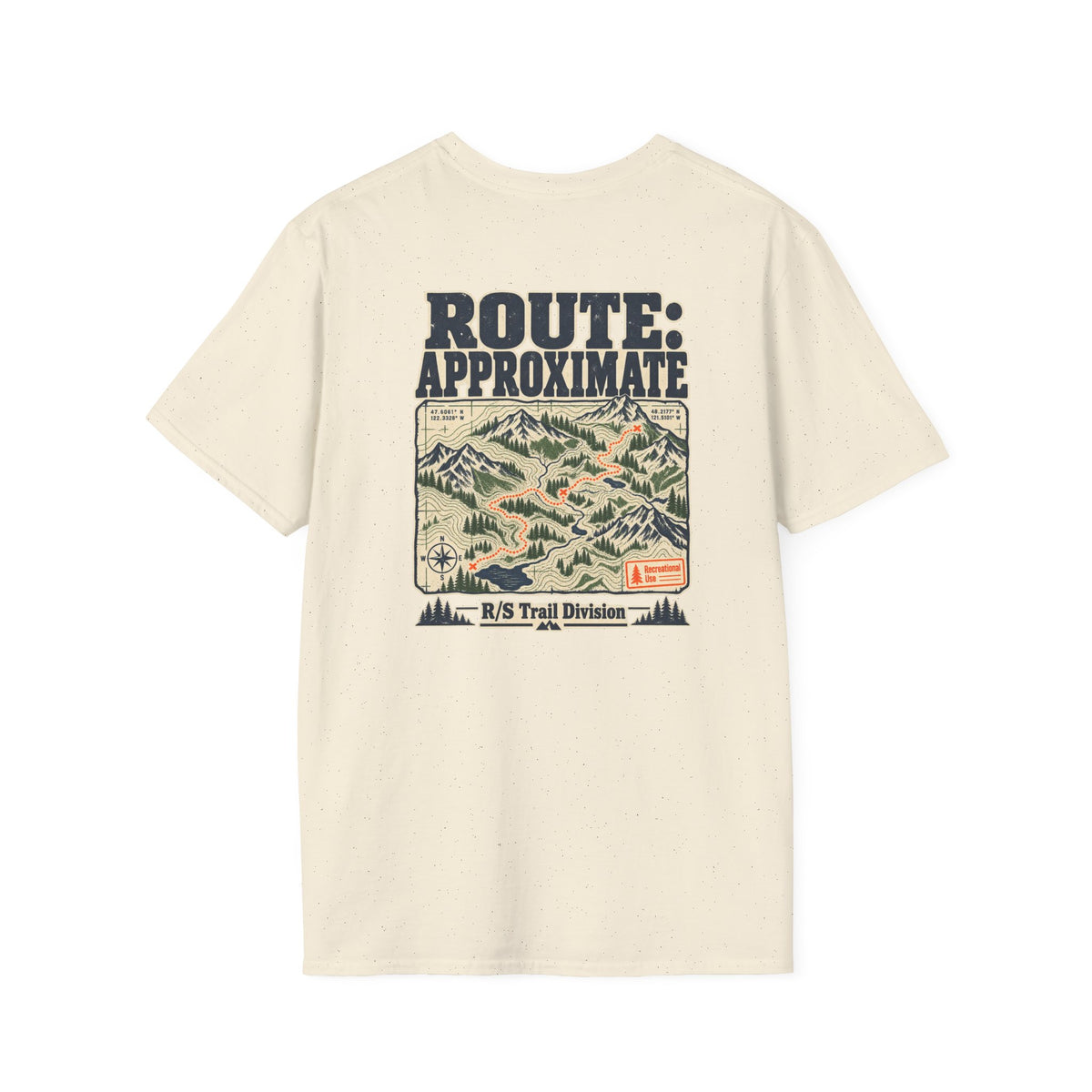 Trail Division - Route: Approimate T-Shirt — Funny Retro Casual Tee