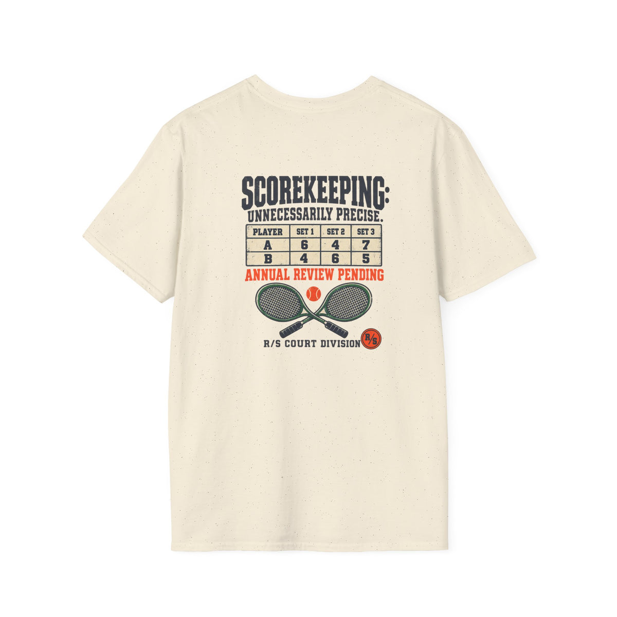Court Division - Scorekeeping - Unnecessarily precise T-Shirt — Funny Retro Casual Tee