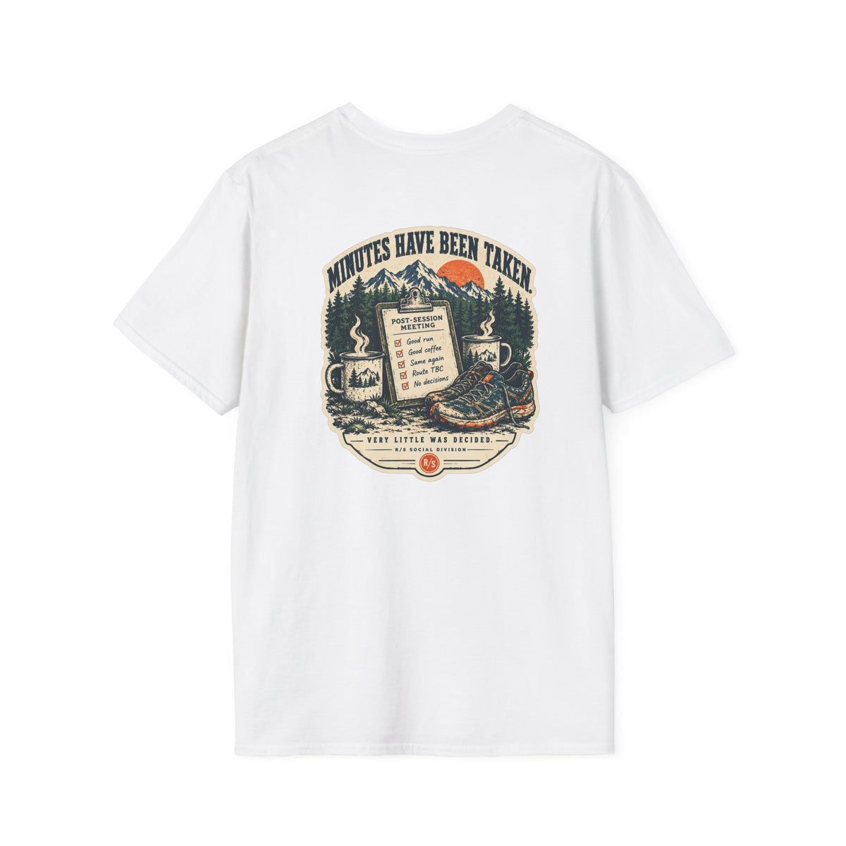Trail Division - Minutes have been taken T-Shirt — Funny Retro Casual Tee