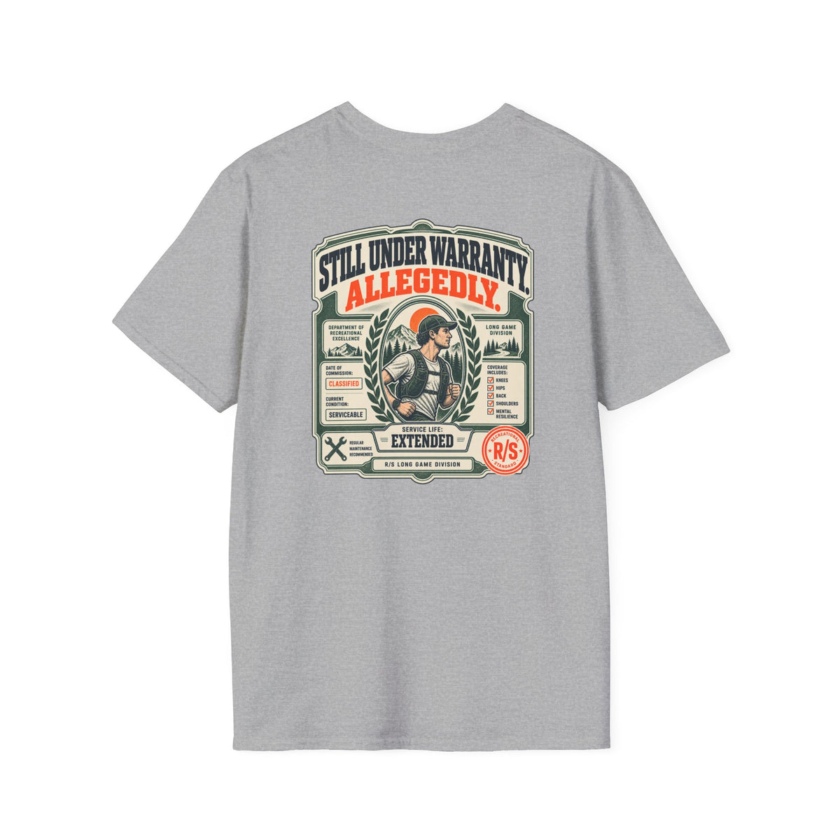 Run Division - Body still working T-Shirt — Funny Retro Casual Tee