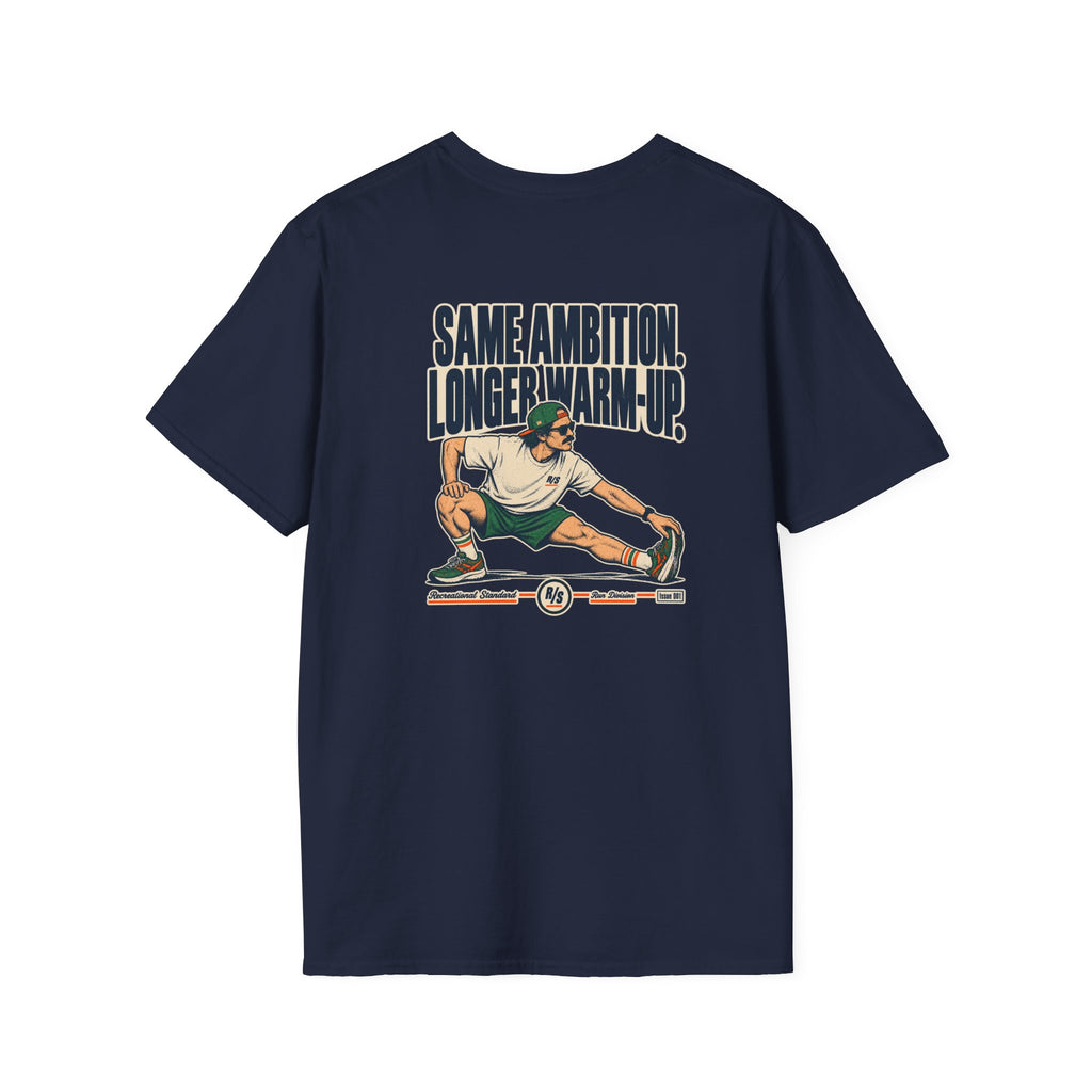 Run Division - Same ambition - Longer warm-up T-Shirt — Funny Retro Casual Tee