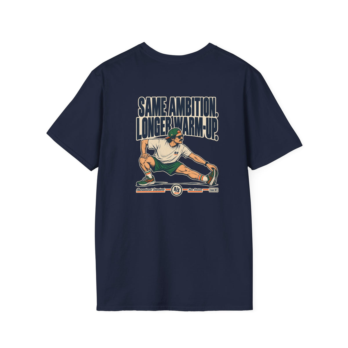 Run Division - Same ambition - Longer warm-up T-Shirt — Funny Retro Casual Tee