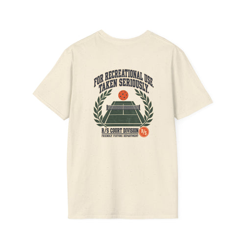 Court Division - For recreational use - Taken seriously T-Shirt — Funny Retro Casual Tee