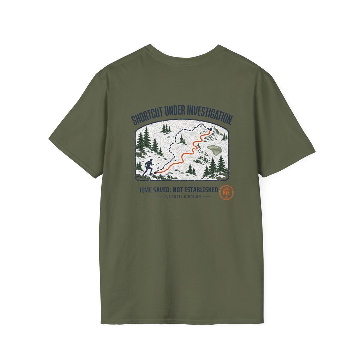 Trail Division - Shortcut under investigation T-Shirt — Funny Retro Casual Tee