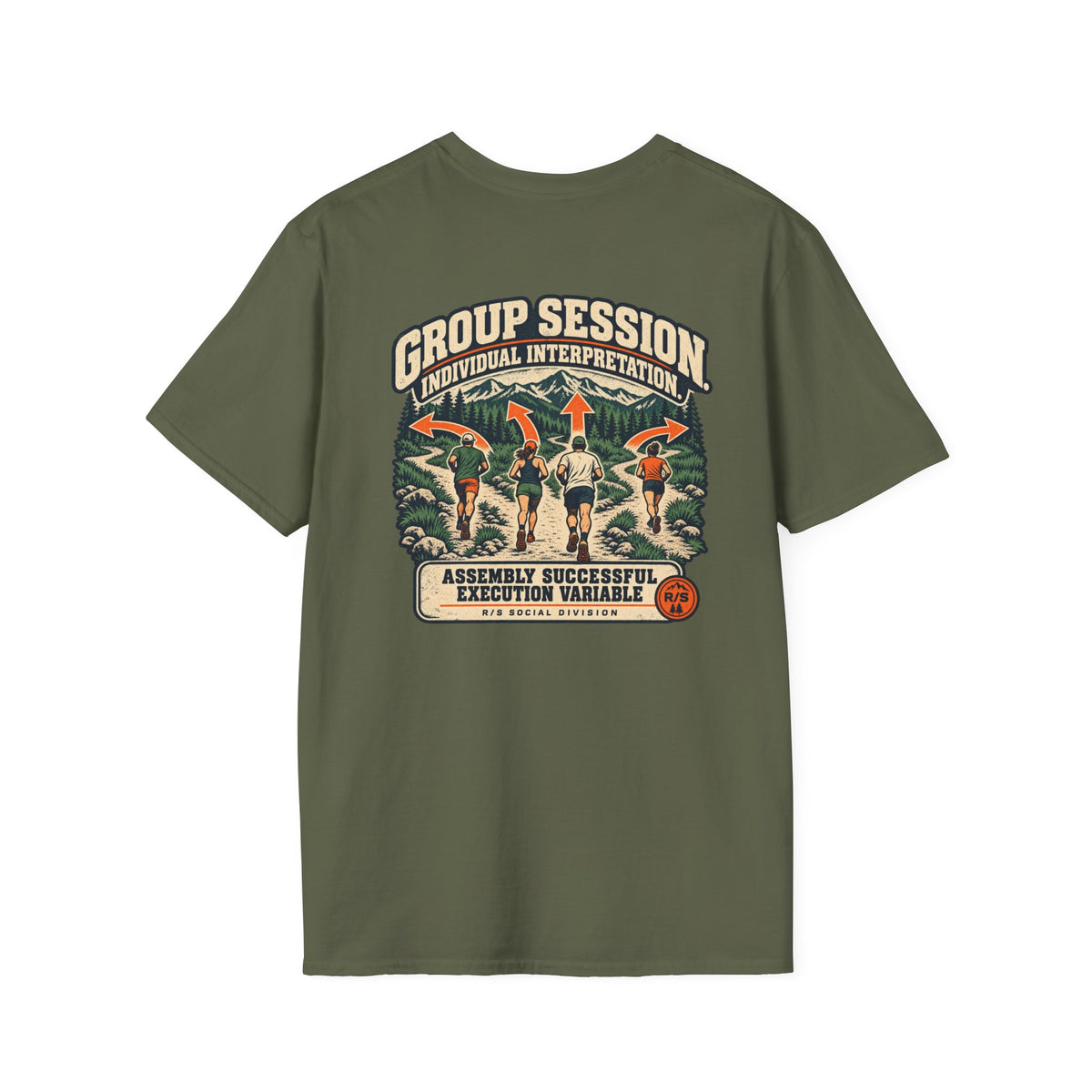 Social Division - Group Session Run T-Shirt — Funny Retro Casual Tee