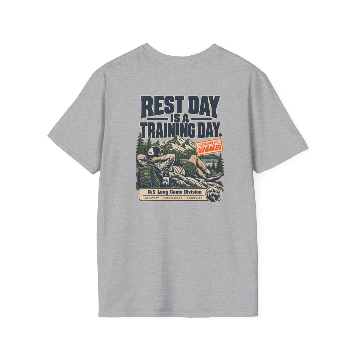 Run Division - Rest day is a training day T-Shirt — Funny Retro Casual Tee