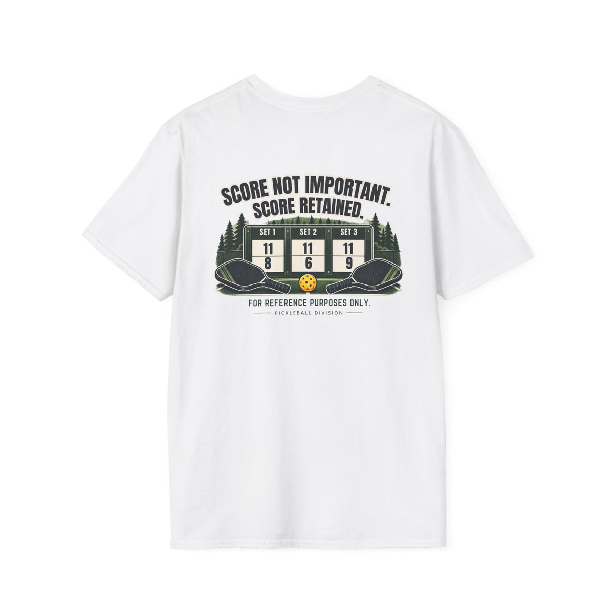Court Division - Score NOT important - But its recorded T-Shirt — Funny Retro Casual Tee