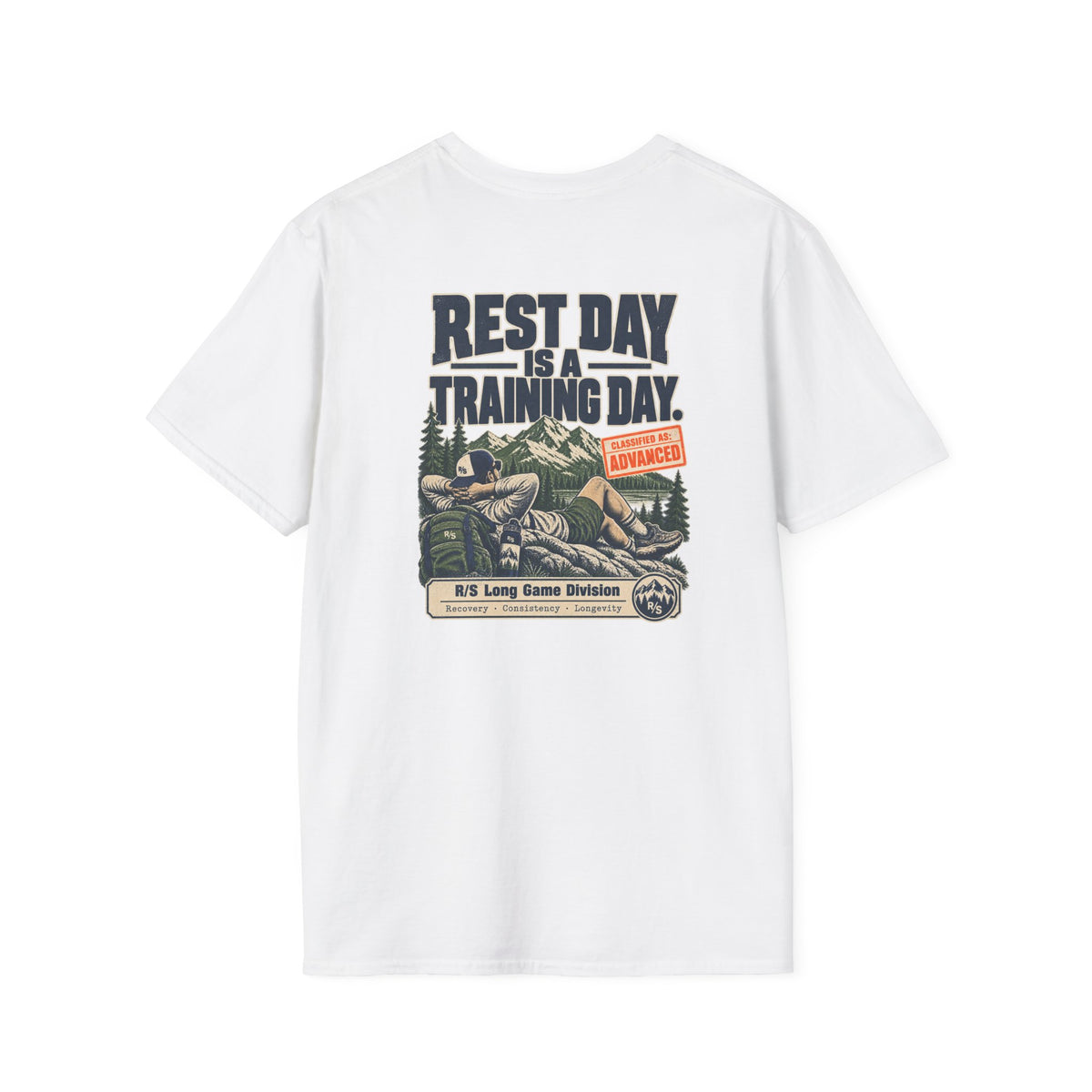 Run Division - Rest day is a training day T-Shirt — Funny Retro Casual Tee