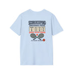 Court Division - Scorekeeping - Unnecessarily precise T-Shirt — Funny Retro Casual Tee