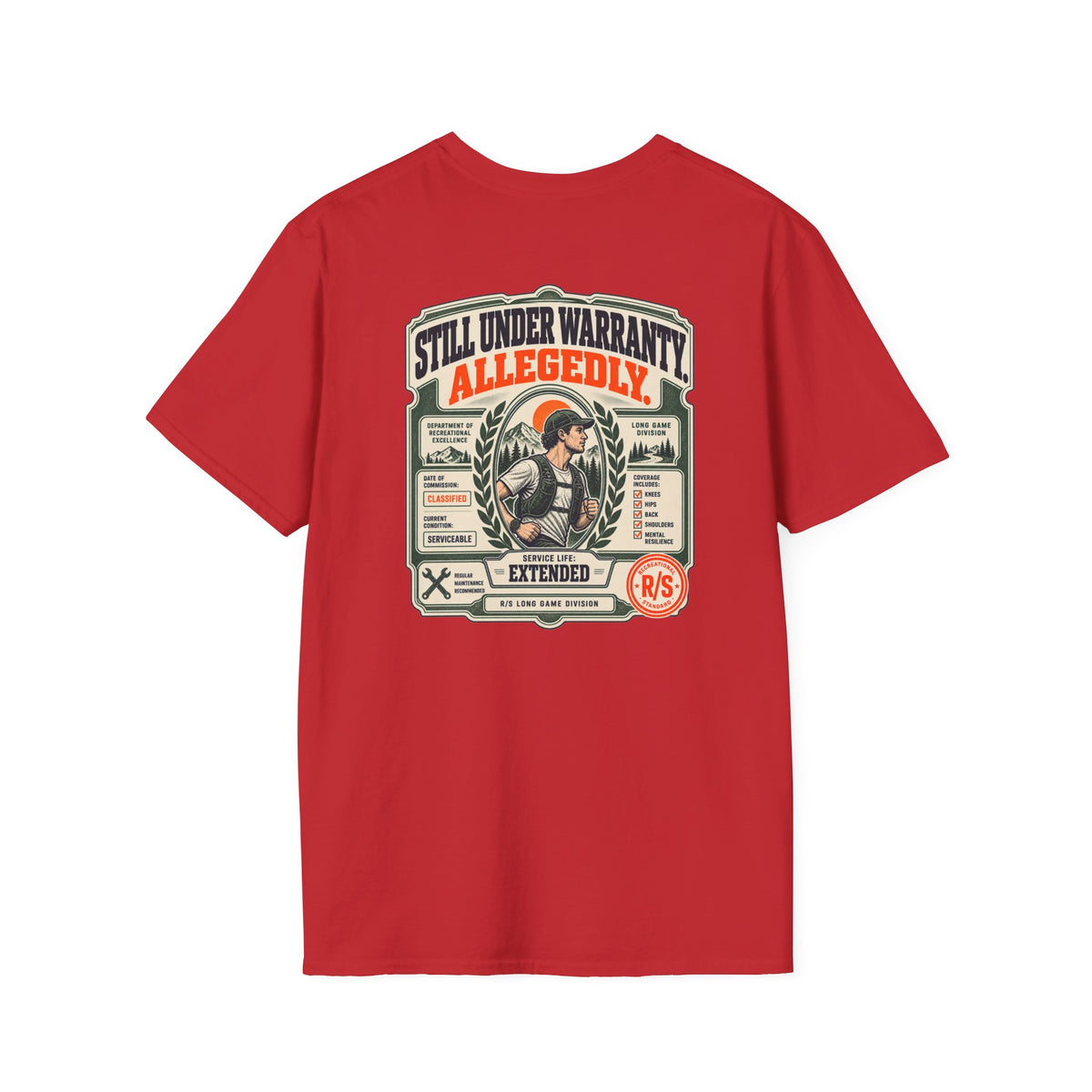 Run Division - Body still working T-Shirt — Funny Retro Casual Tee