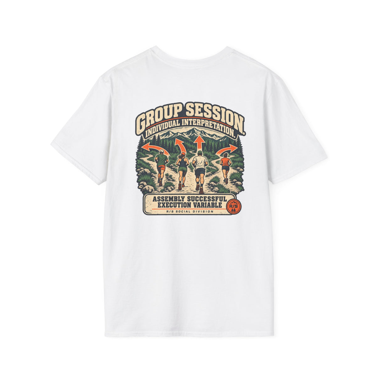 Social Division - Group Session Run T-Shirt — Funny Retro Casual Tee