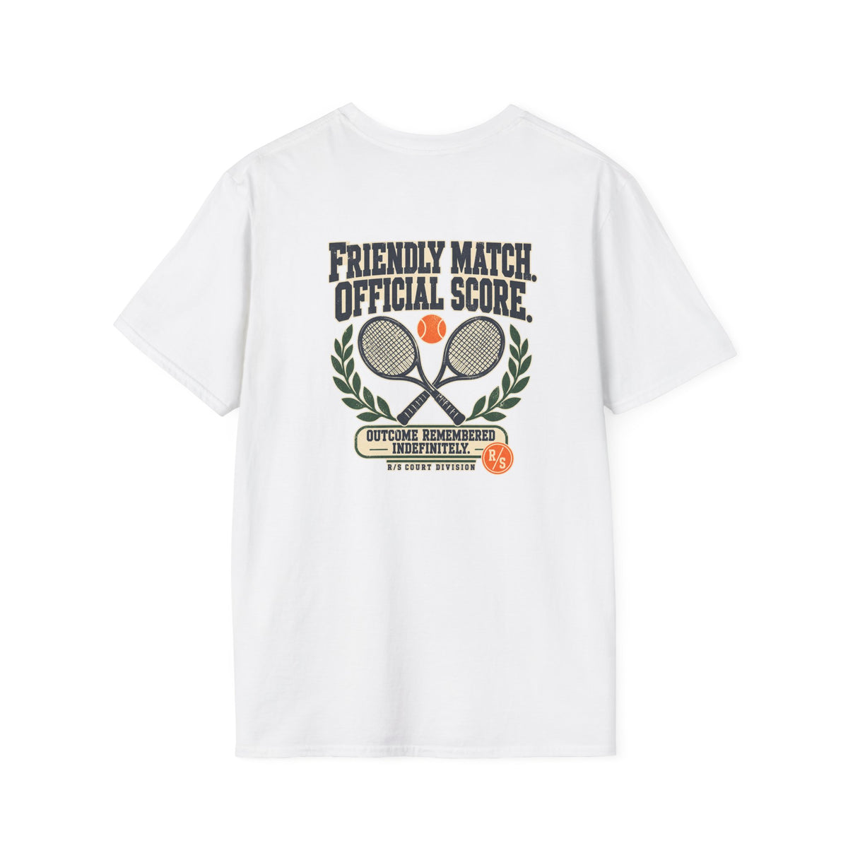 Court Division - Friendly match - Official Score T-Shirt — Funny Retro Casual Tee