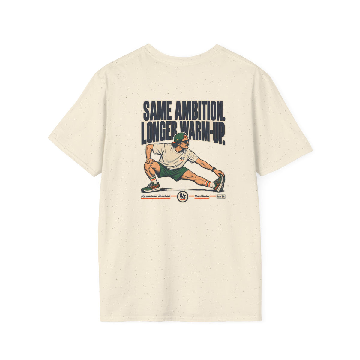 Run Division - Same ambition - Longer warm-up T-Shirt — Funny Retro Casual Tee