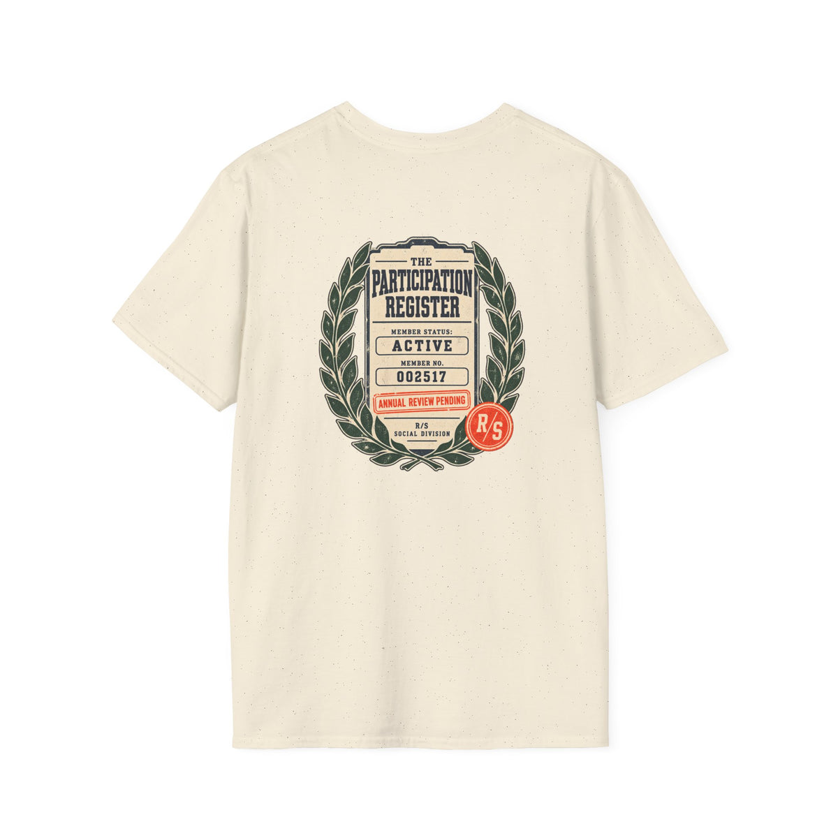 Social Division - Participation Register T-shirt — Funny Retro Casual Tee
