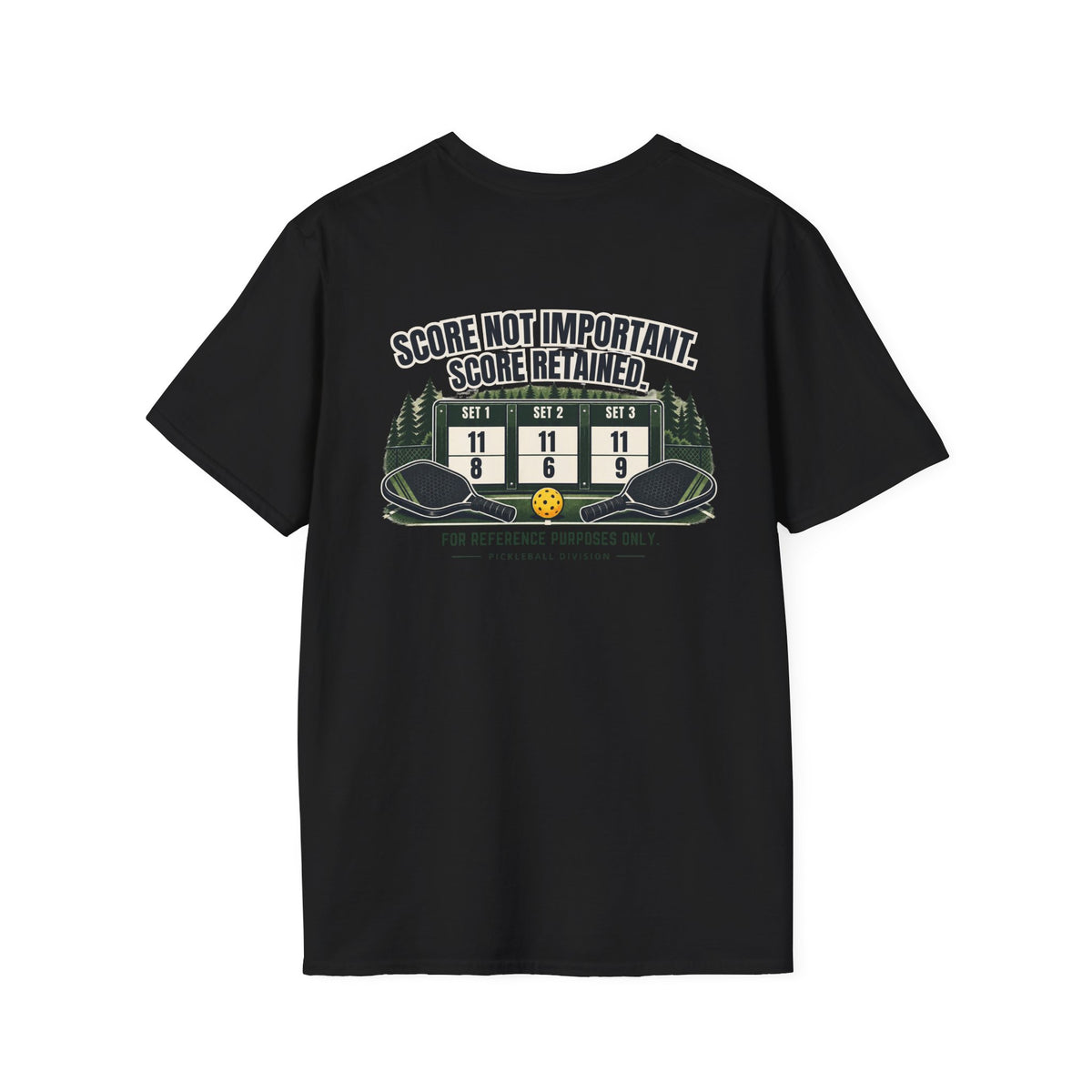 Court Division - Score NOT important - But its recorded T-Shirt — Funny Retro Casual Tee