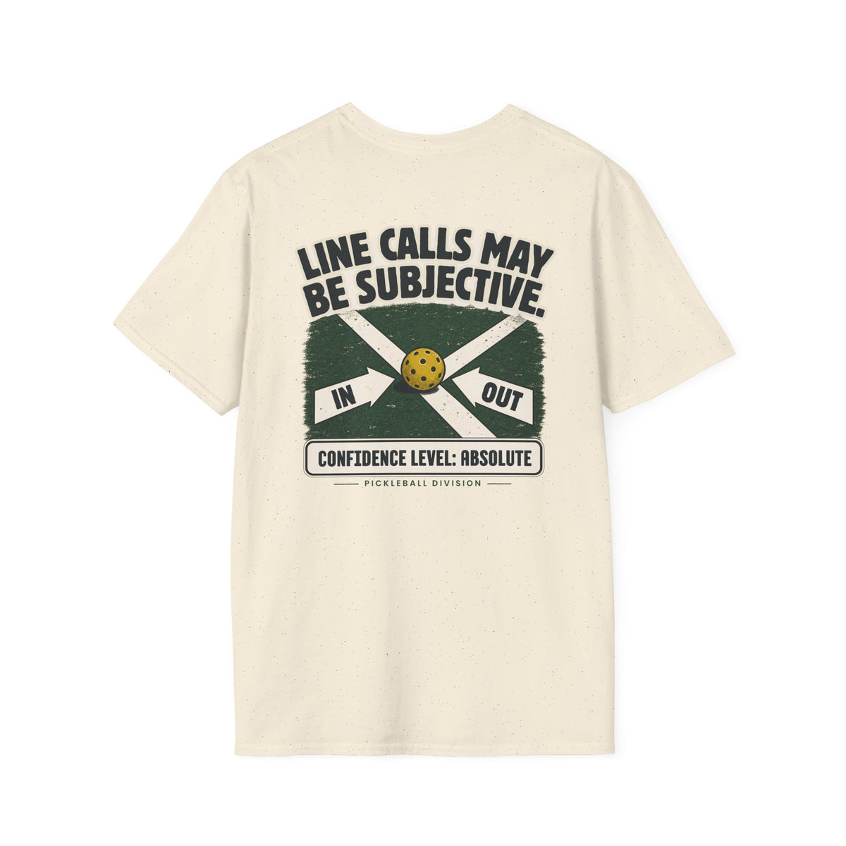 Court Division - Line calls may be subjective T-Shirt — Funny Retro Casual Tee