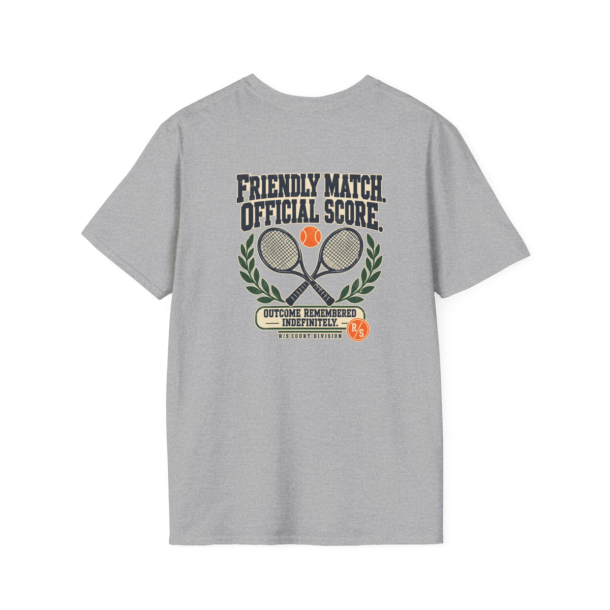 Court Division - Friendly match - Official Score T-Shirt — Funny Retro Casual Tee