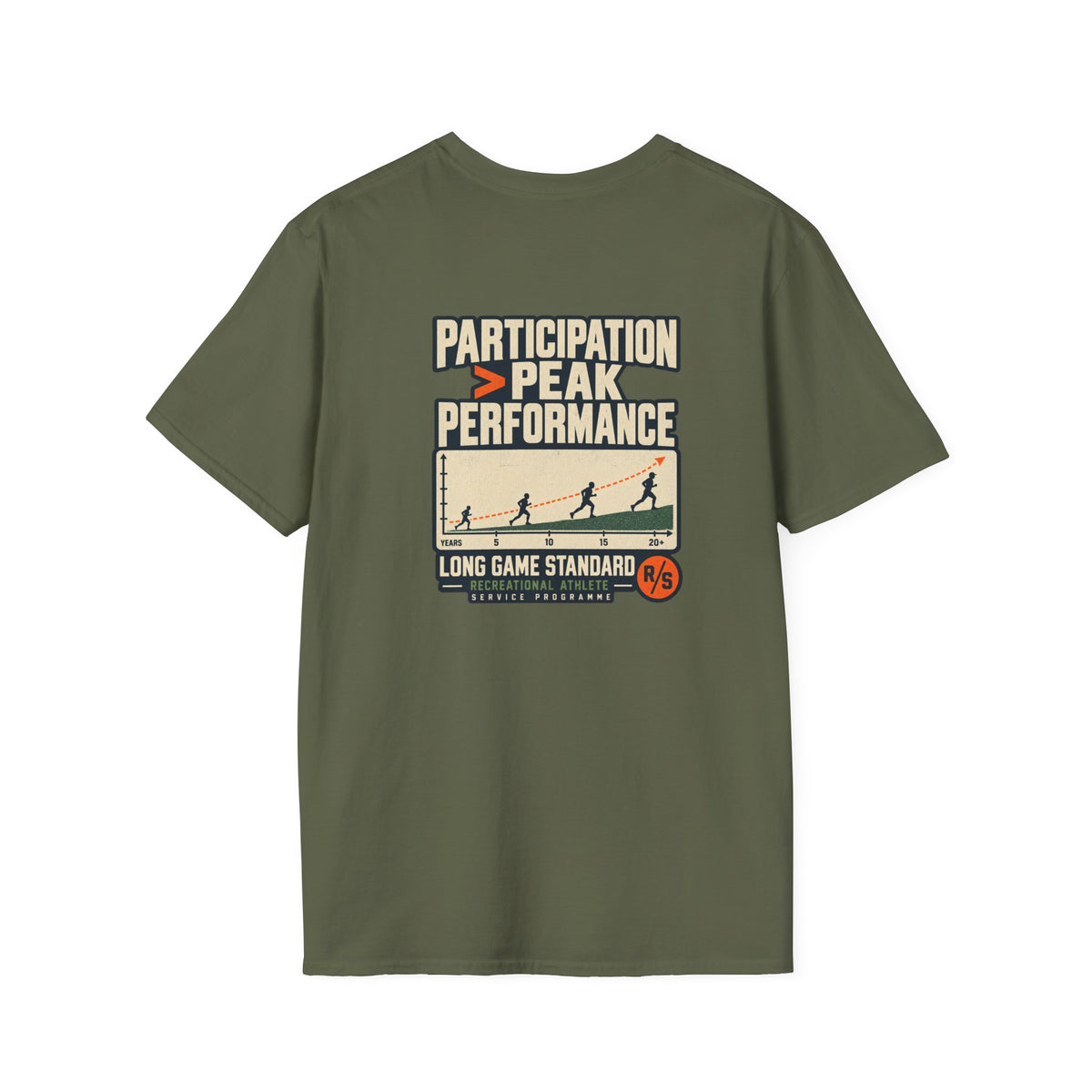 Run Division - Peak Performance T-Shirt — Funny Retro Casual Tee