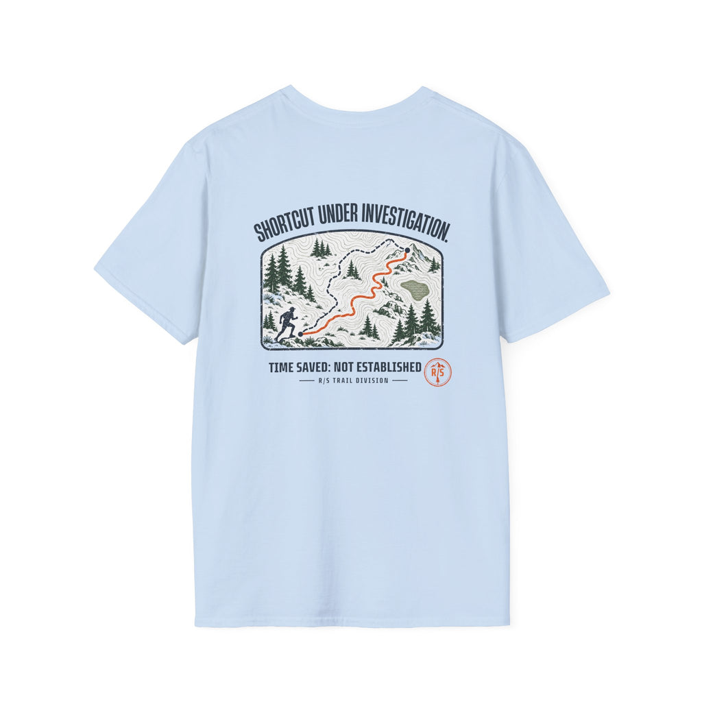 Trail Division - Shortcut under investigation T-Shirt — Funny Retro Casual Tee