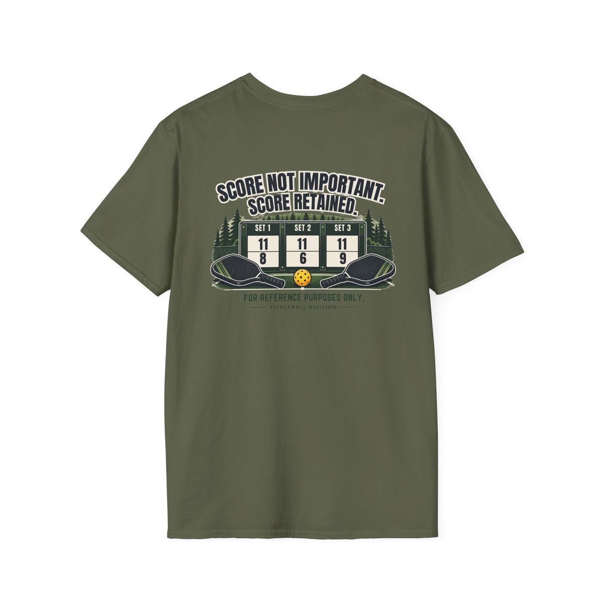Court Division - Score NOT important - But its recorded T-Shirt — Funny Retro Casual Tee