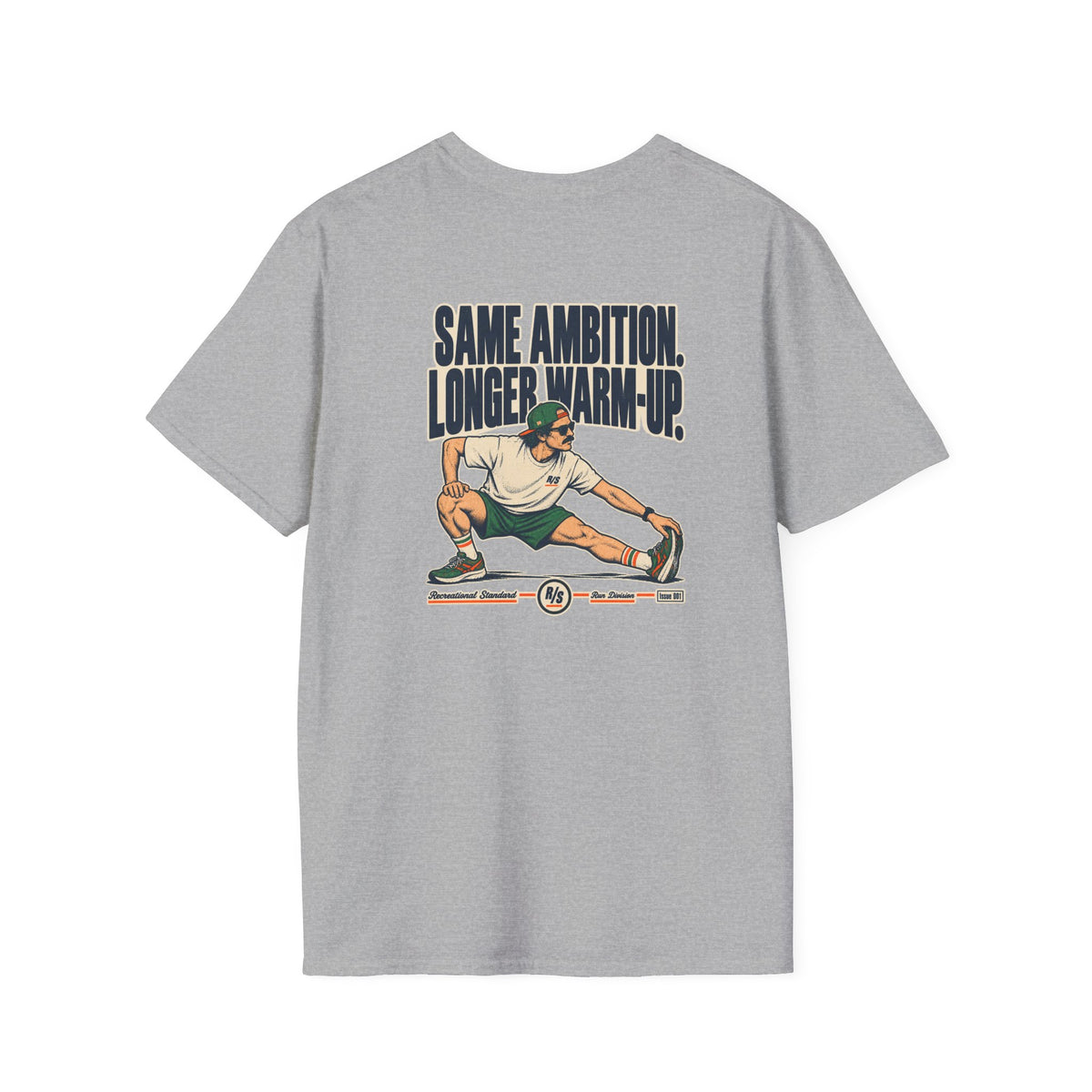 Run Division - Same ambition - Longer warm-up T-Shirt — Funny Retro Casual Tee