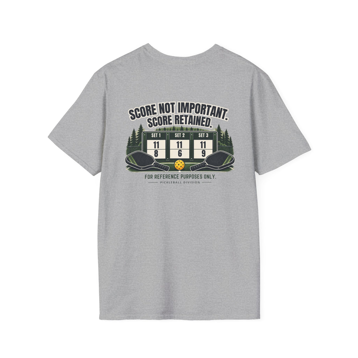 Court Division - Score NOT important - But its recorded T-Shirt — Funny Retro Casual Tee