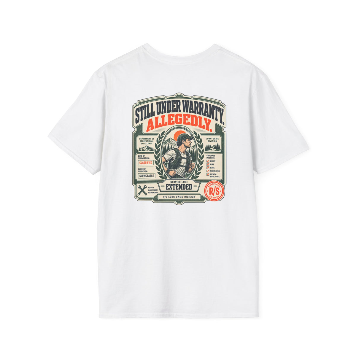 Run Division - Body still working T-Shirt — Funny Retro Casual Tee