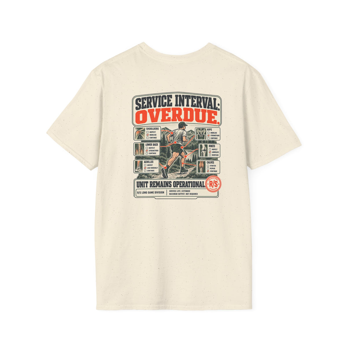 Run Division - Service interval - Overdue T-Shirt — Funny Retro Casual Tee