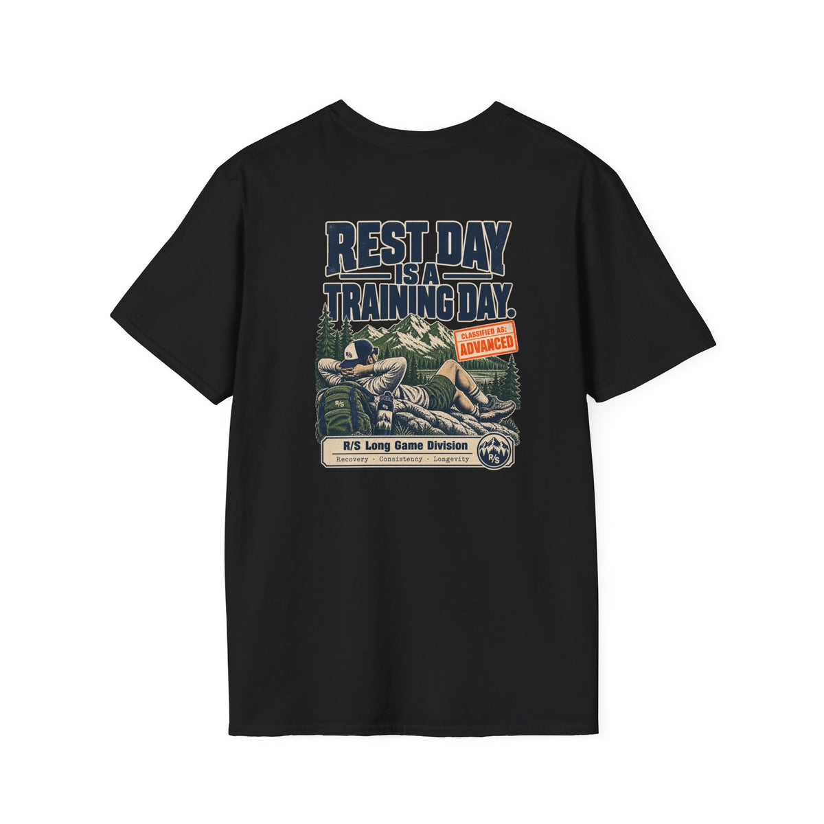 Run Division - Rest day is a training day T-Shirt — Funny Retro Casual Tee