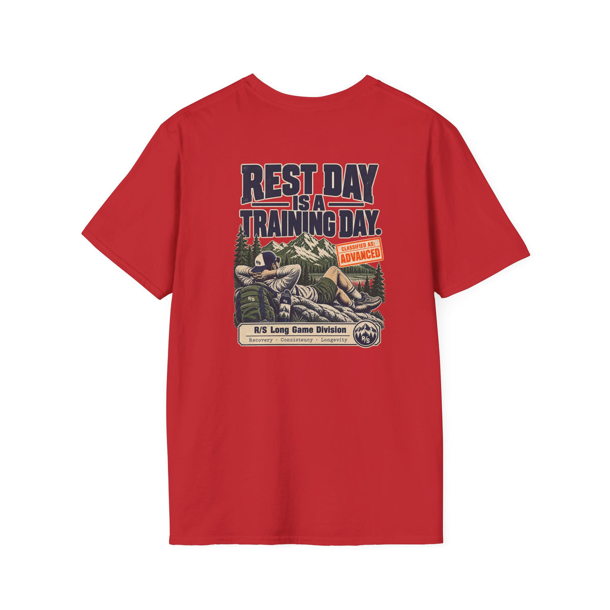Run Division - Rest day is a training day T-Shirt — Funny Retro Casual Tee