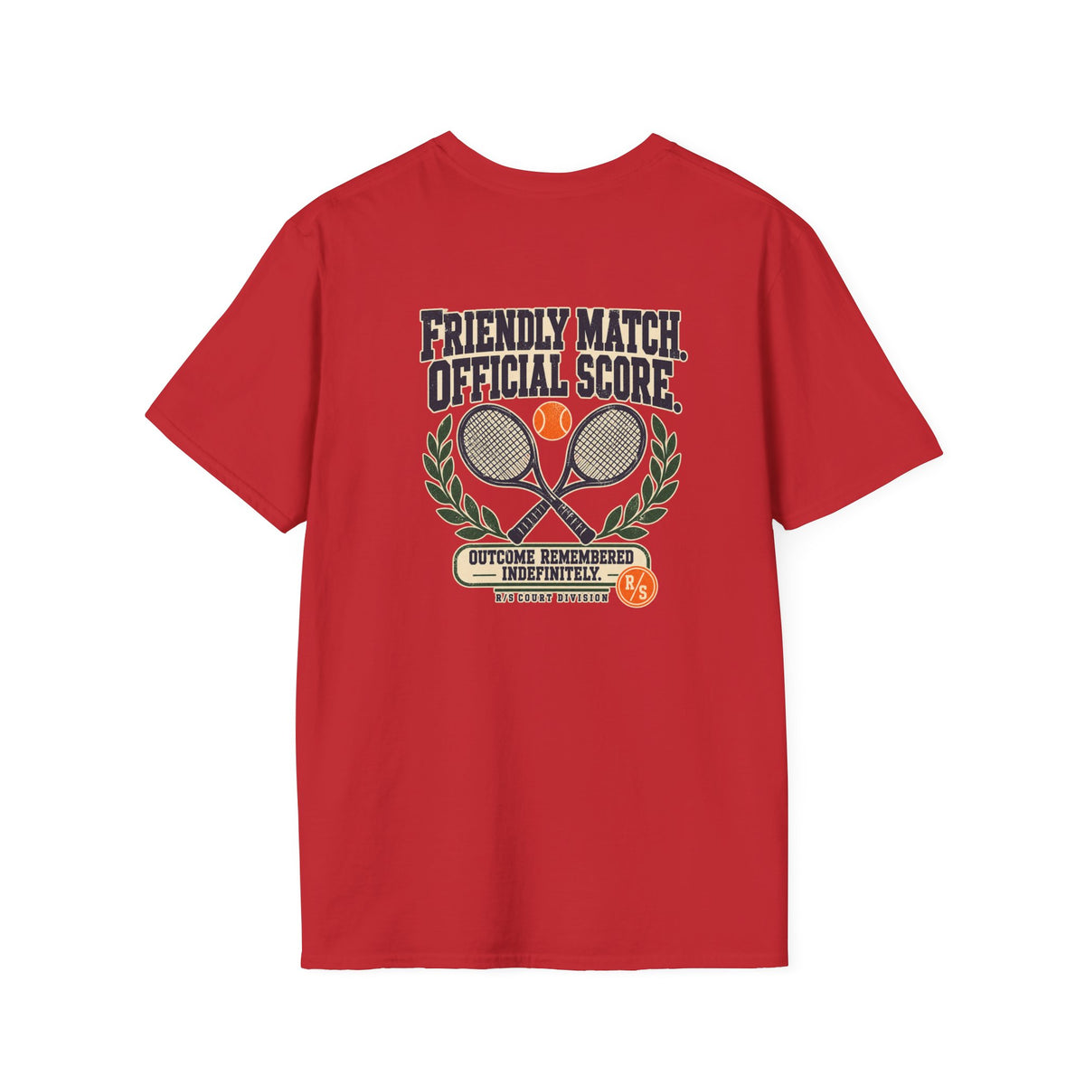 Court Division - Friendly match - Official Score T-Shirt — Funny Retro Casual Tee