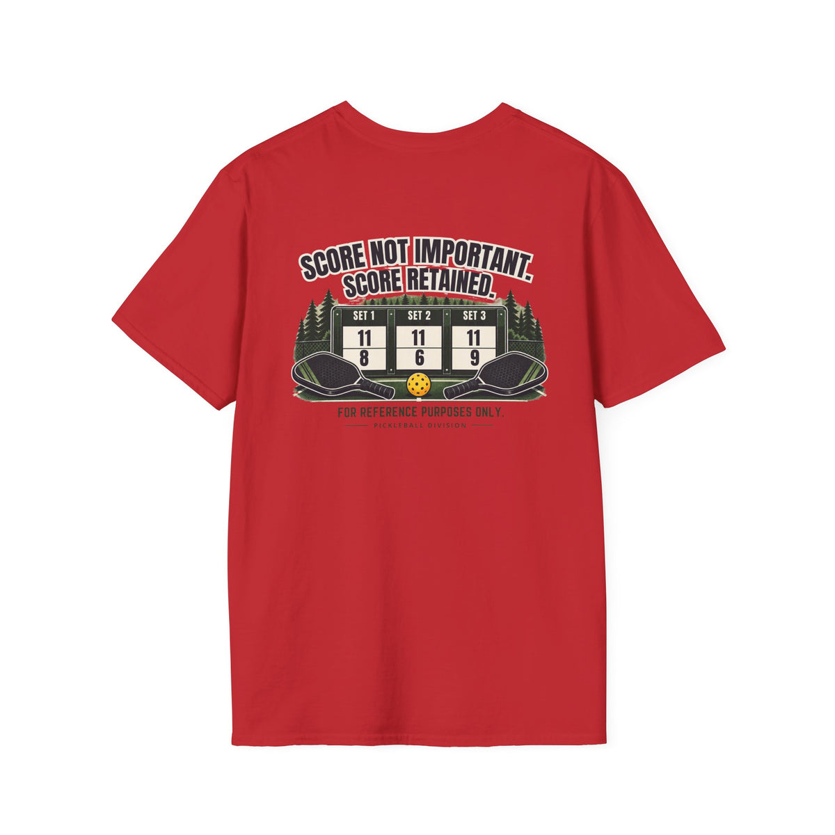 Court Division - Score NOT important - But its recorded T-Shirt — Funny Retro Casual Tee