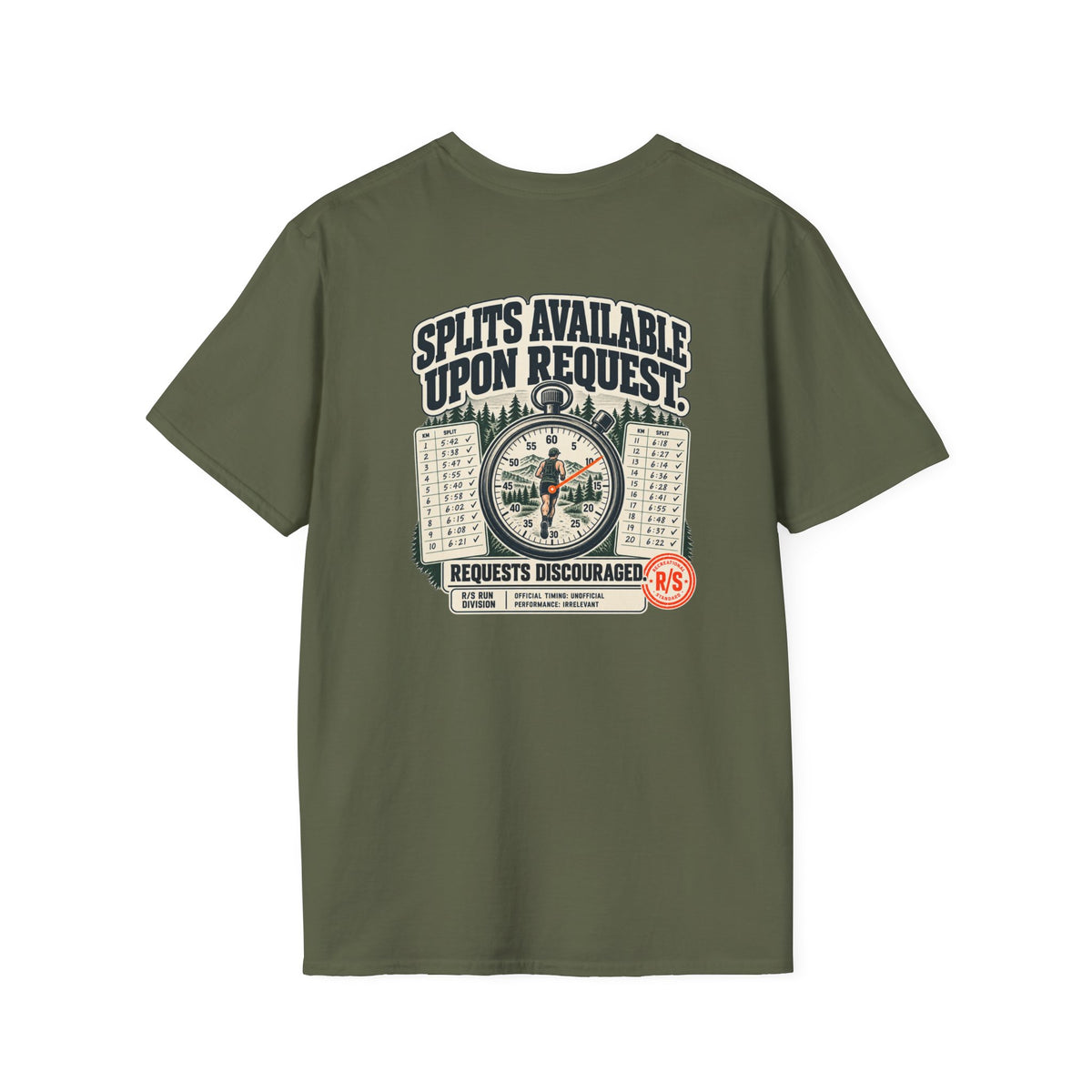 Run Division - Splits available upon request T-Shirt — Funny Retro Casual Tee