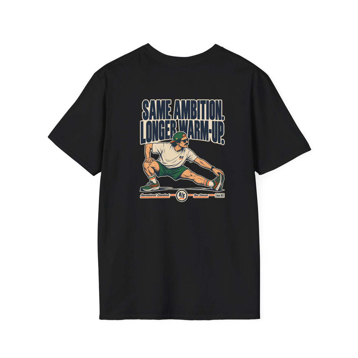 Run Division - Same ambition - Longer warm-up T-Shirt — Funny Retro Casual Tee