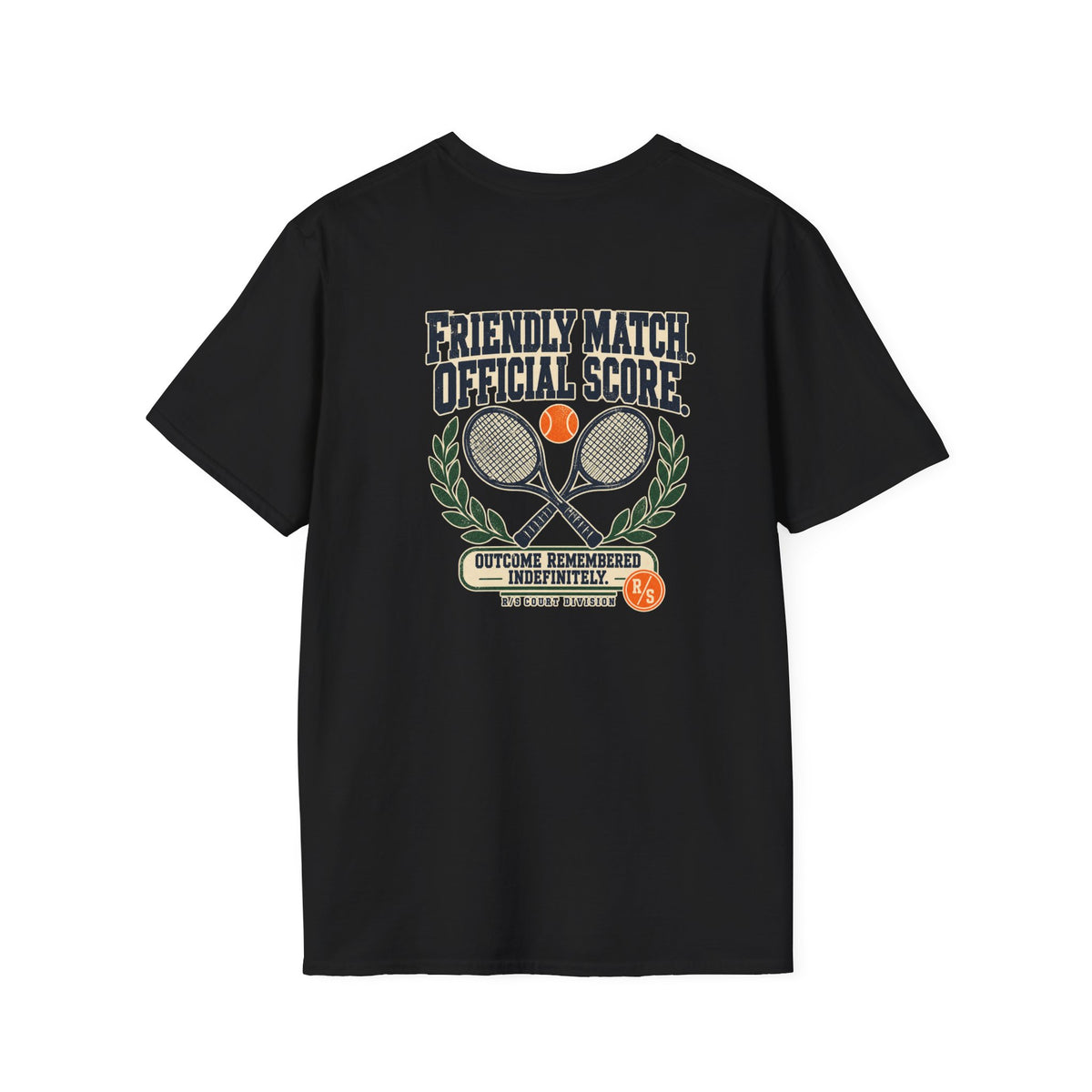 Court Division - Friendly match - Official Score T-Shirt — Funny Retro Casual Tee