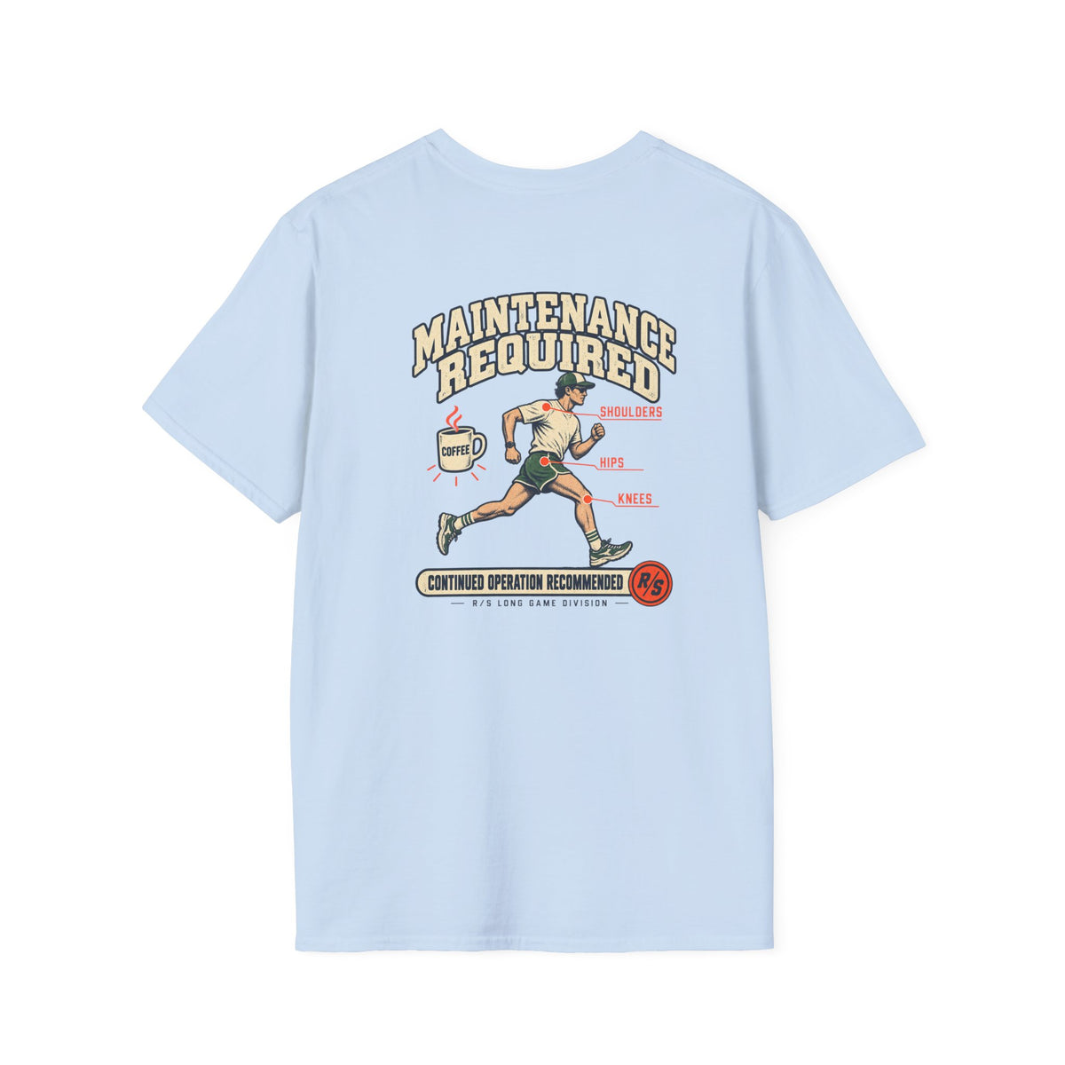 Run Division - Maintenance required T-Shirt — Funny Retro Casual Tee