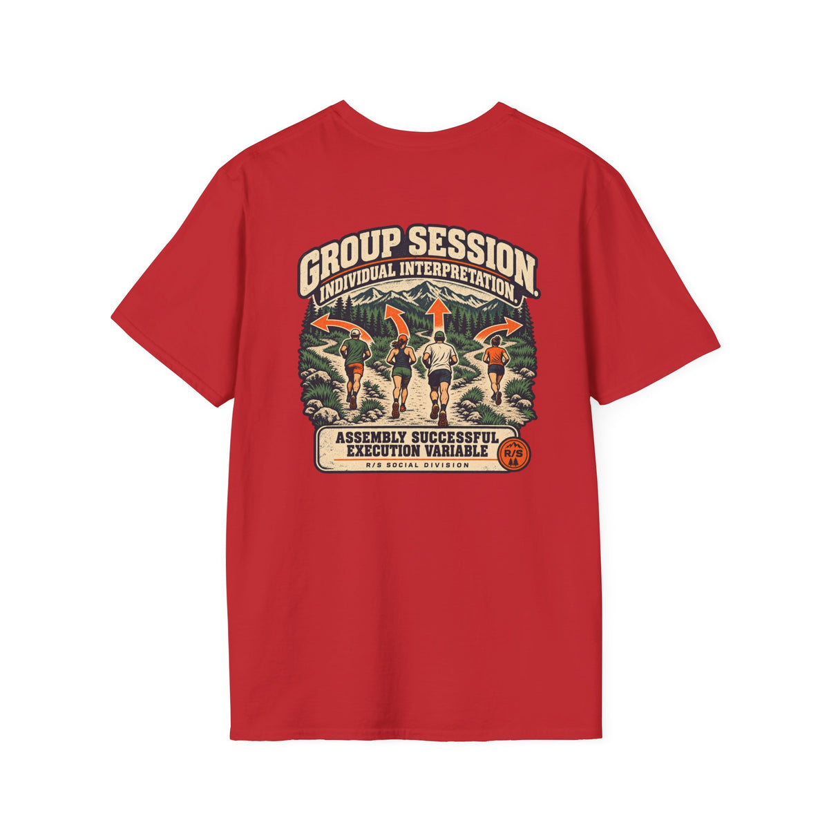 Social Division - Group Session Run T-Shirt — Funny Retro Casual Tee