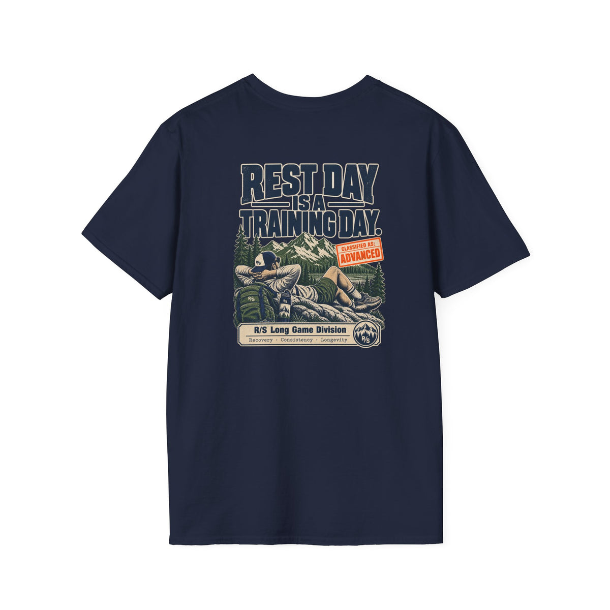 Run Division - Rest day is a training day T-Shirt — Funny Retro Casual Tee