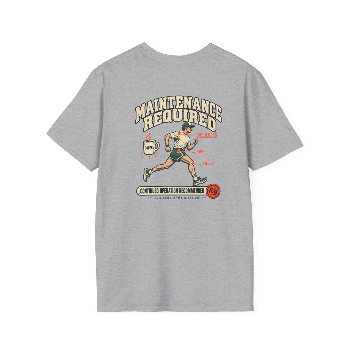 Run Division - Maintenance required T-Shirt — Funny Retro Casual Tee