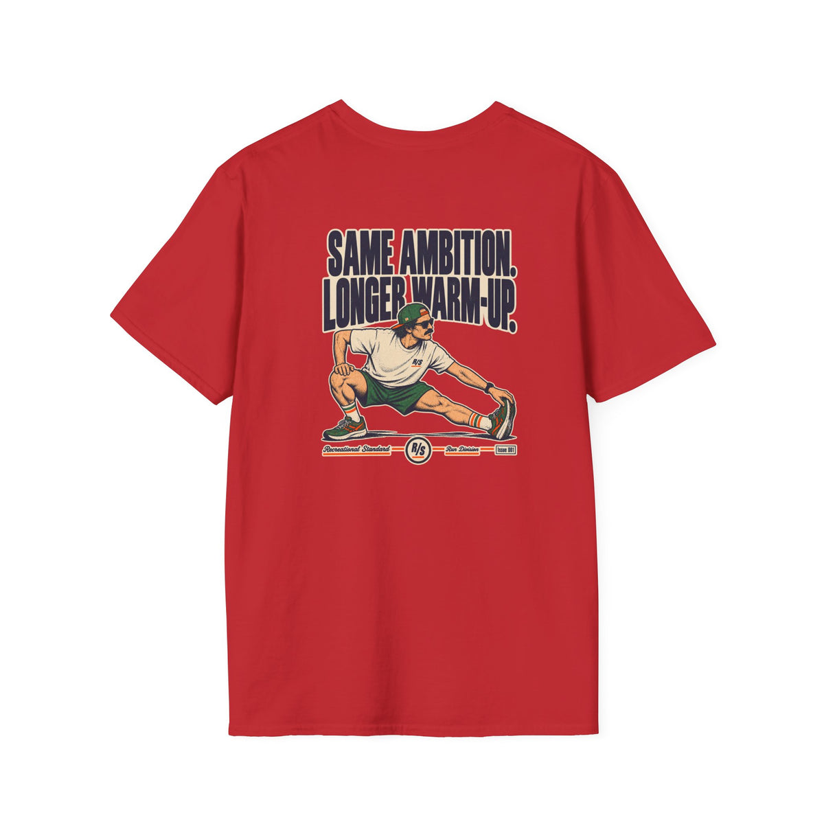 Run Division - Same ambition - Longer warm-up T-Shirt — Funny Retro Casual Tee