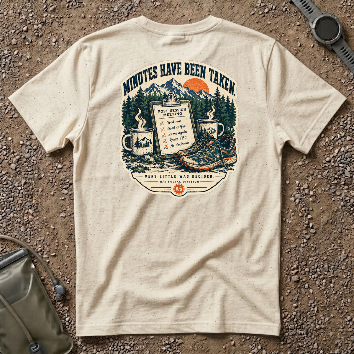 Trail Division - Minutes have been taken T-Shirt — Funny Retro Casual Tee