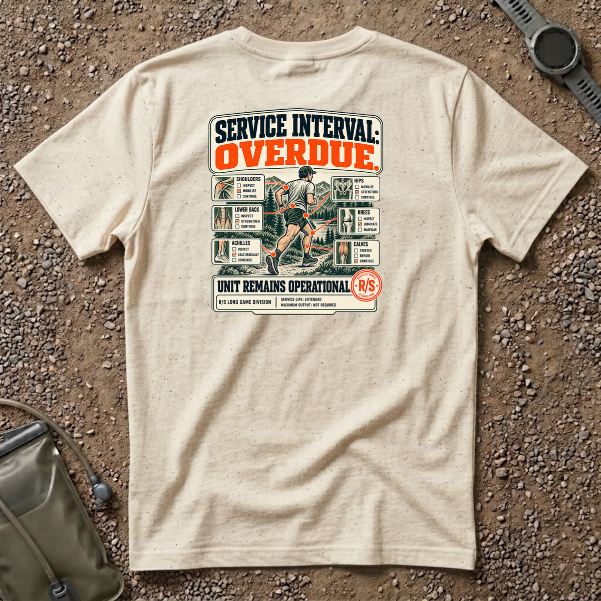 Run Division - Service interval - Overdue T-Shirt — Funny Retro Casual Tee